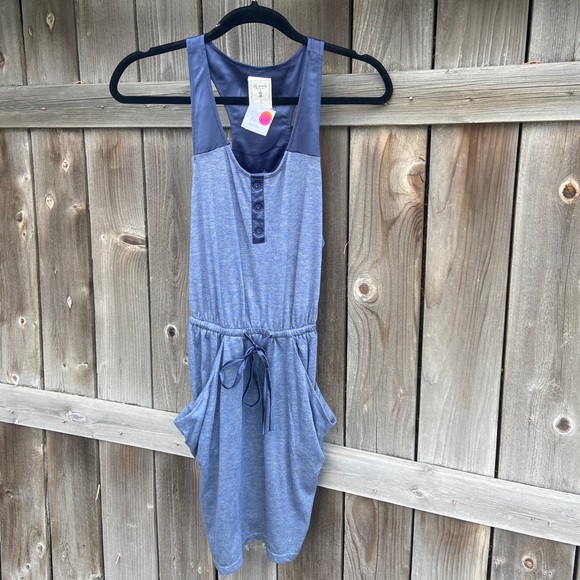 Blue Razor Back Dress - Picture 5 of 7